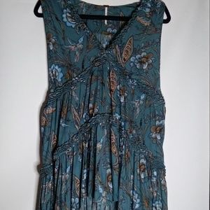 Free People Purple Haze Print Tunic Sm BOHO STYLE